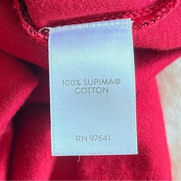 J. Jill | Simply Supima Red Black Houndstooth Plaid Cotton Tunic Top, Large - Picture 6 of 6